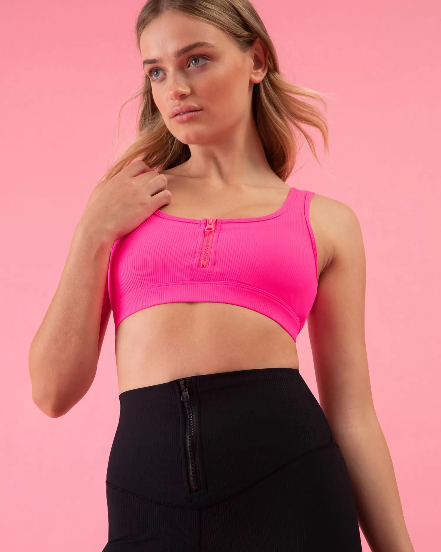 Bloch Play Zip Crop^ Tops | Sports Bras