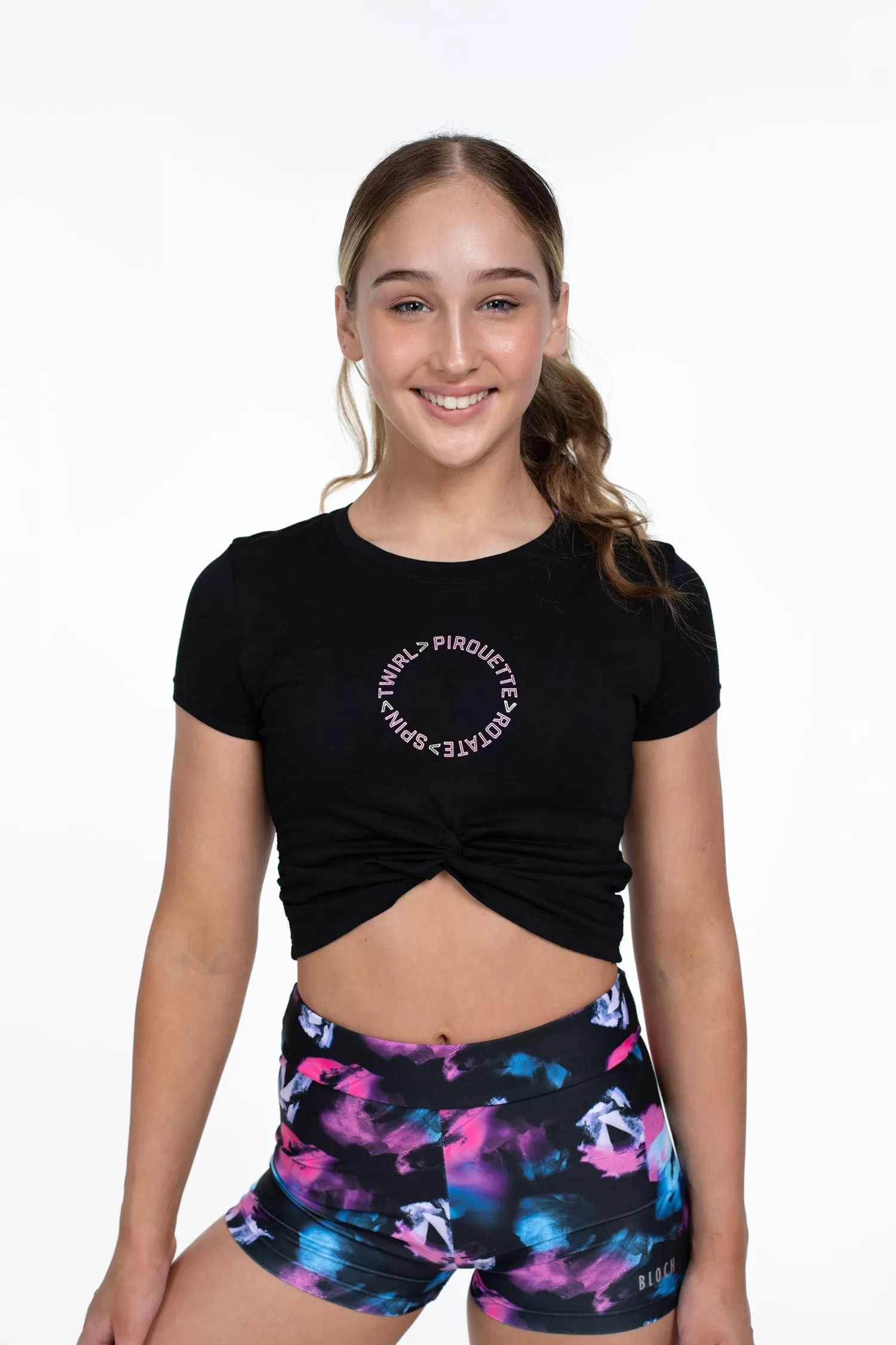 Bloch X Flo Active Twist Front Tee^ BLOCH x Flo Active | BLOCH x Flo Active