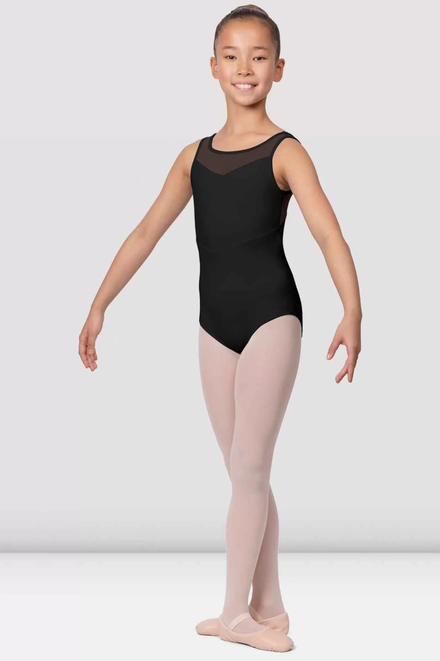 Bloch Girls Boutique Mesh Bodice Leotard^ Leotards