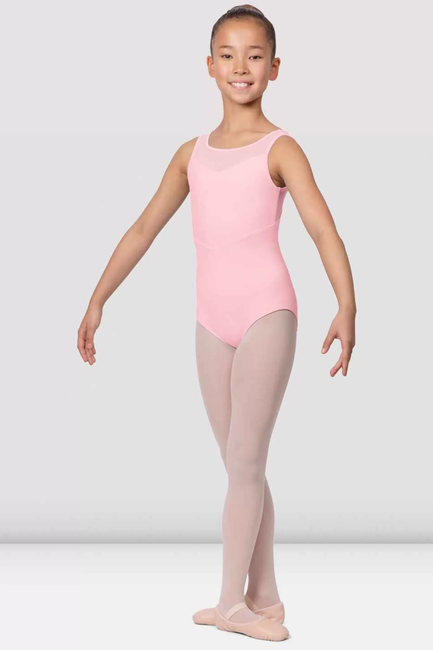 Bloch Girls Boutique Mesh Bodice Leotard^ Leotards