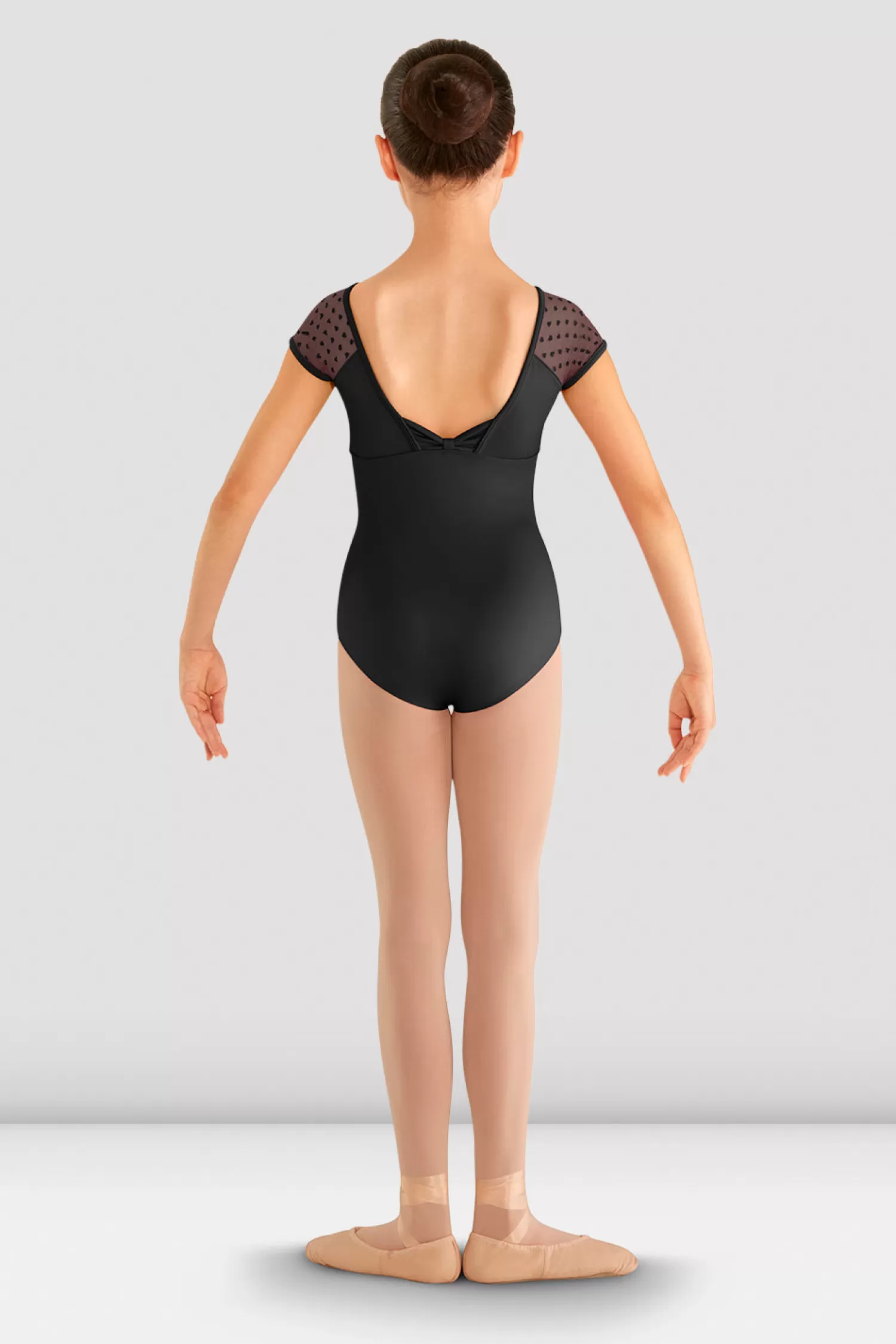 Bloch Girls Heart Mesh Cap Sleeve Leotard^ Leotards