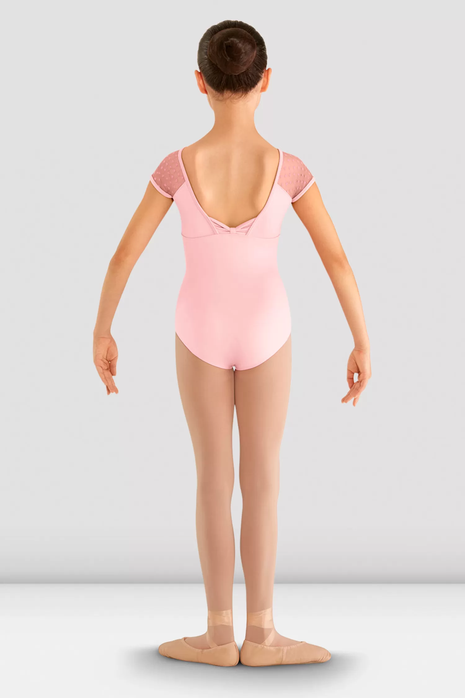 Bloch Girls Heart Mesh Cap Sleeve Leotard^ Leotards