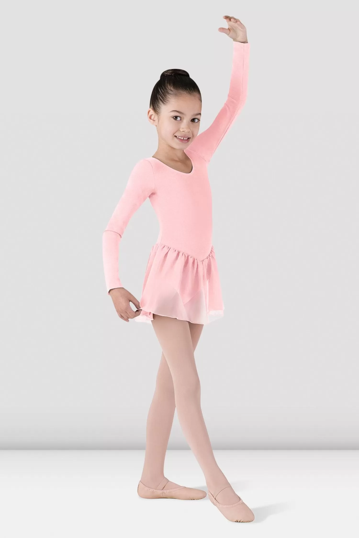 Bloch Girls Long Sleeve Skirted Leotard^ Leotards | Basics