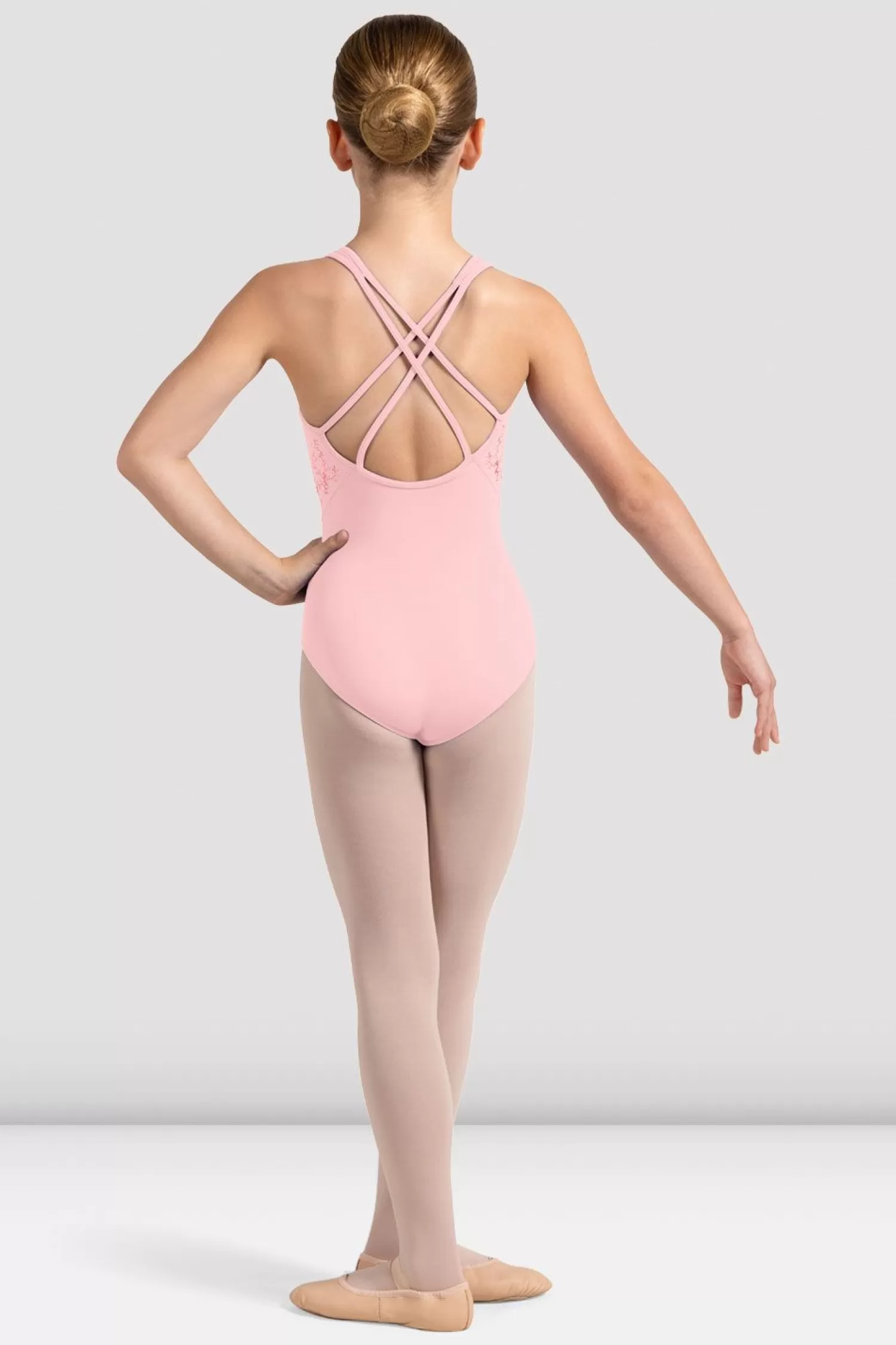 Bloch Girls Primrose Cross Back Leotard^ Leotards | Girls Bloch Petite Fleurs Collection