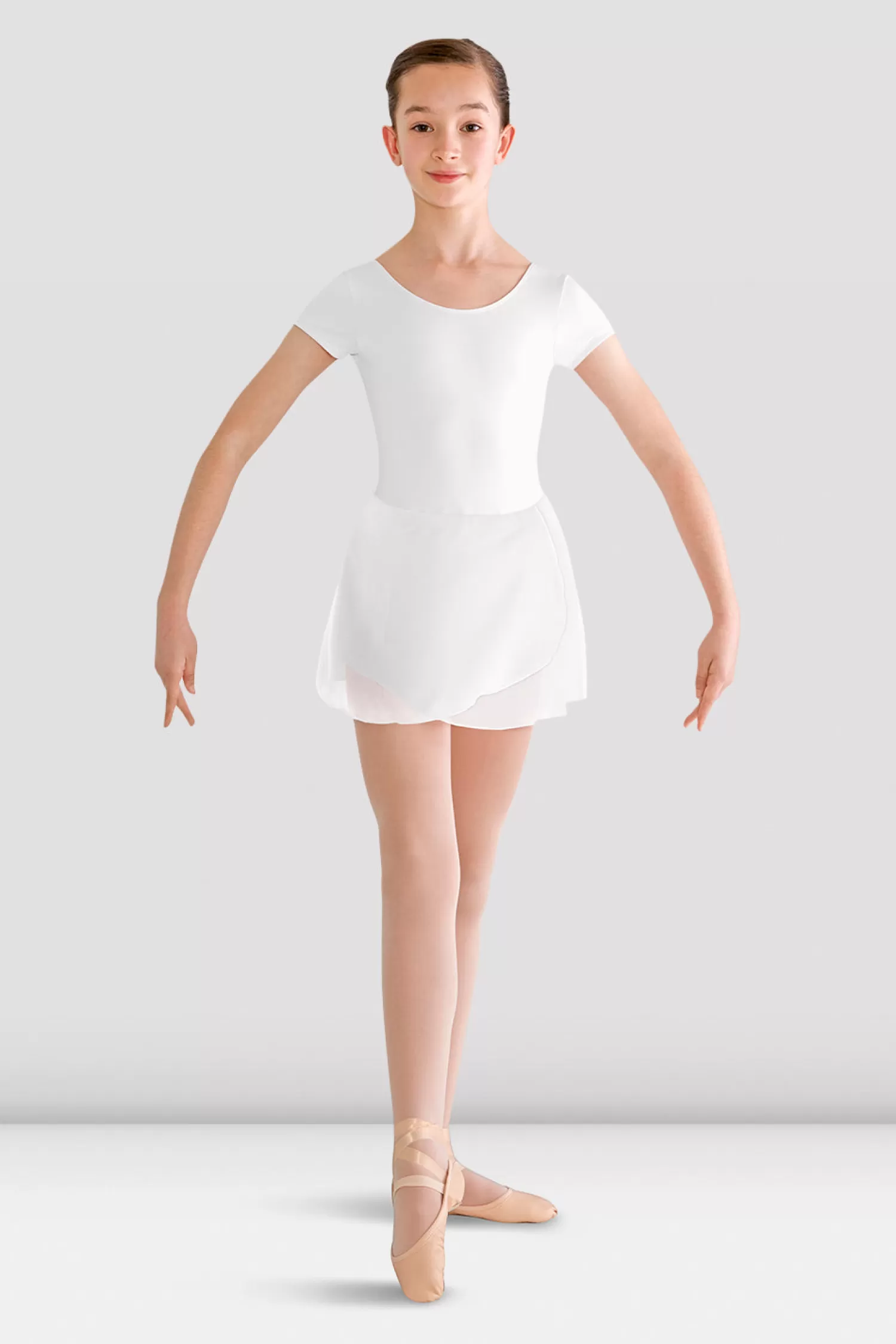 Bloch Girls Prisha Short Sleeve Skirted Leotard^ Leotards | Basics