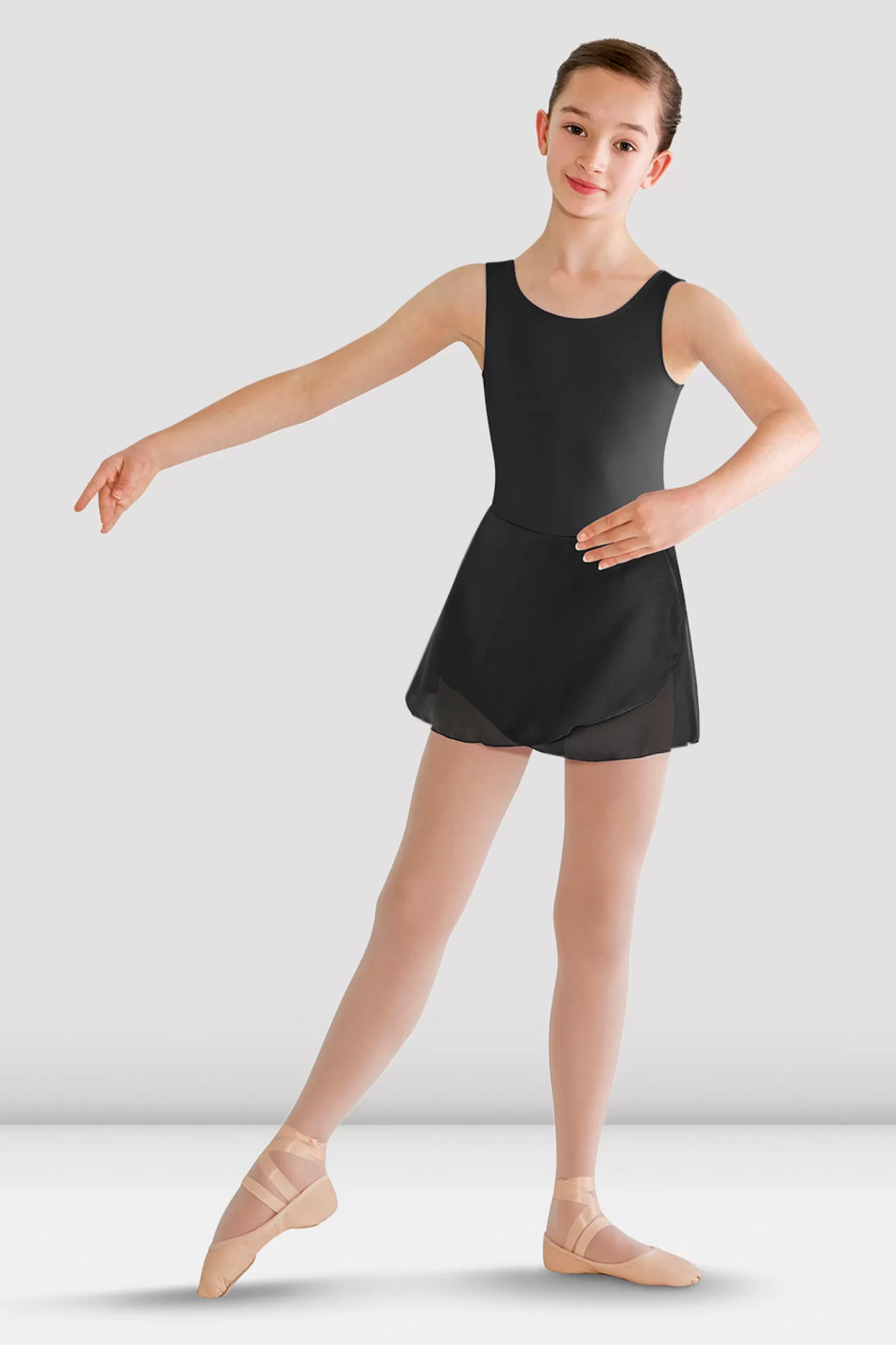 Bloch Girls Riya Skirted Tank Leotard^ Leotards | Basics