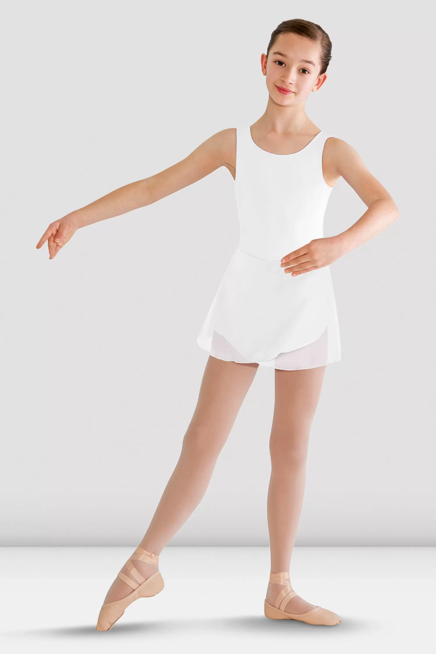 Bloch Girls Riya Skirted Tank Leotard^ Leotards | Basics