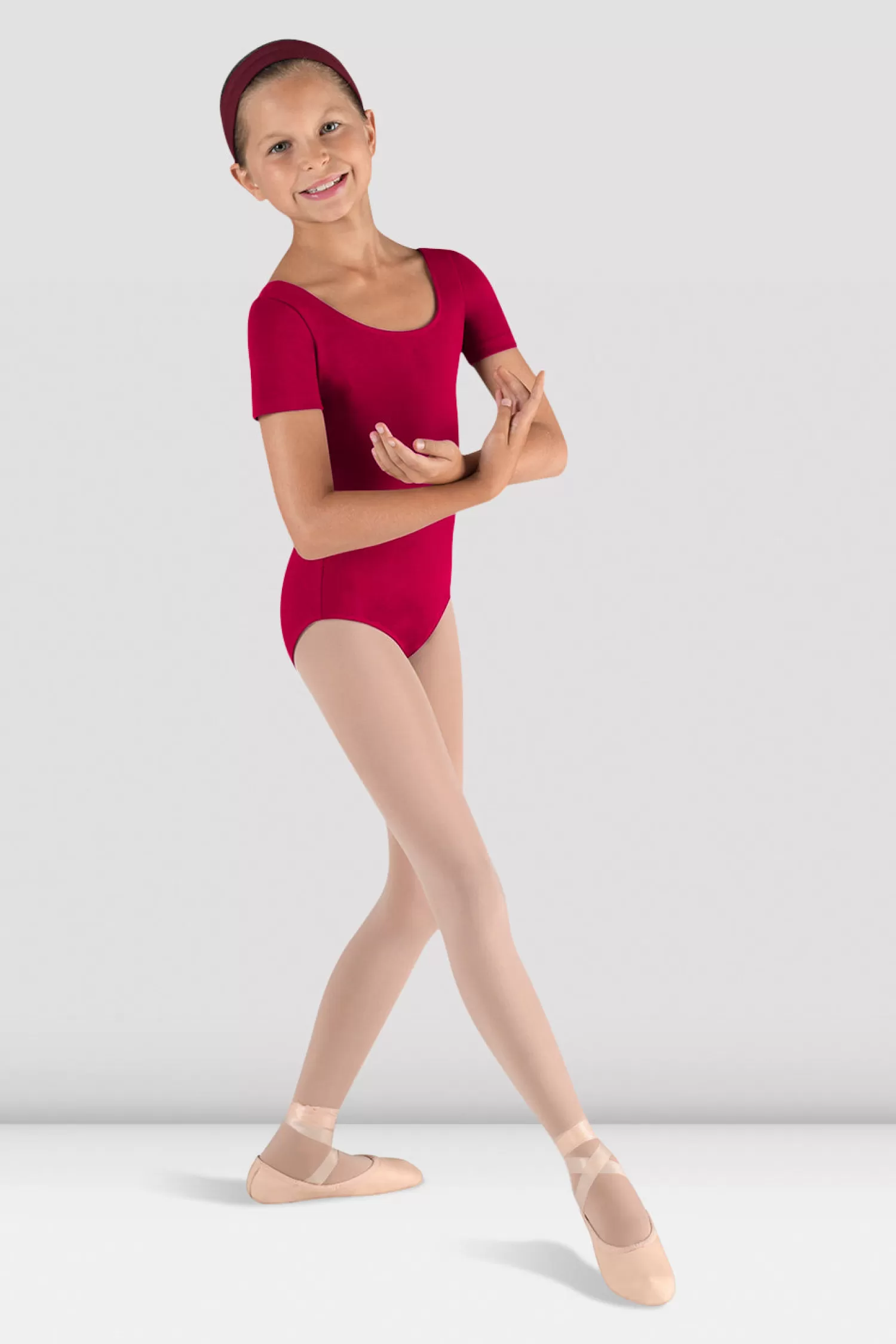 Bloch Girls Short Sleeve Round Neck Leotard^ Leotards | Basics