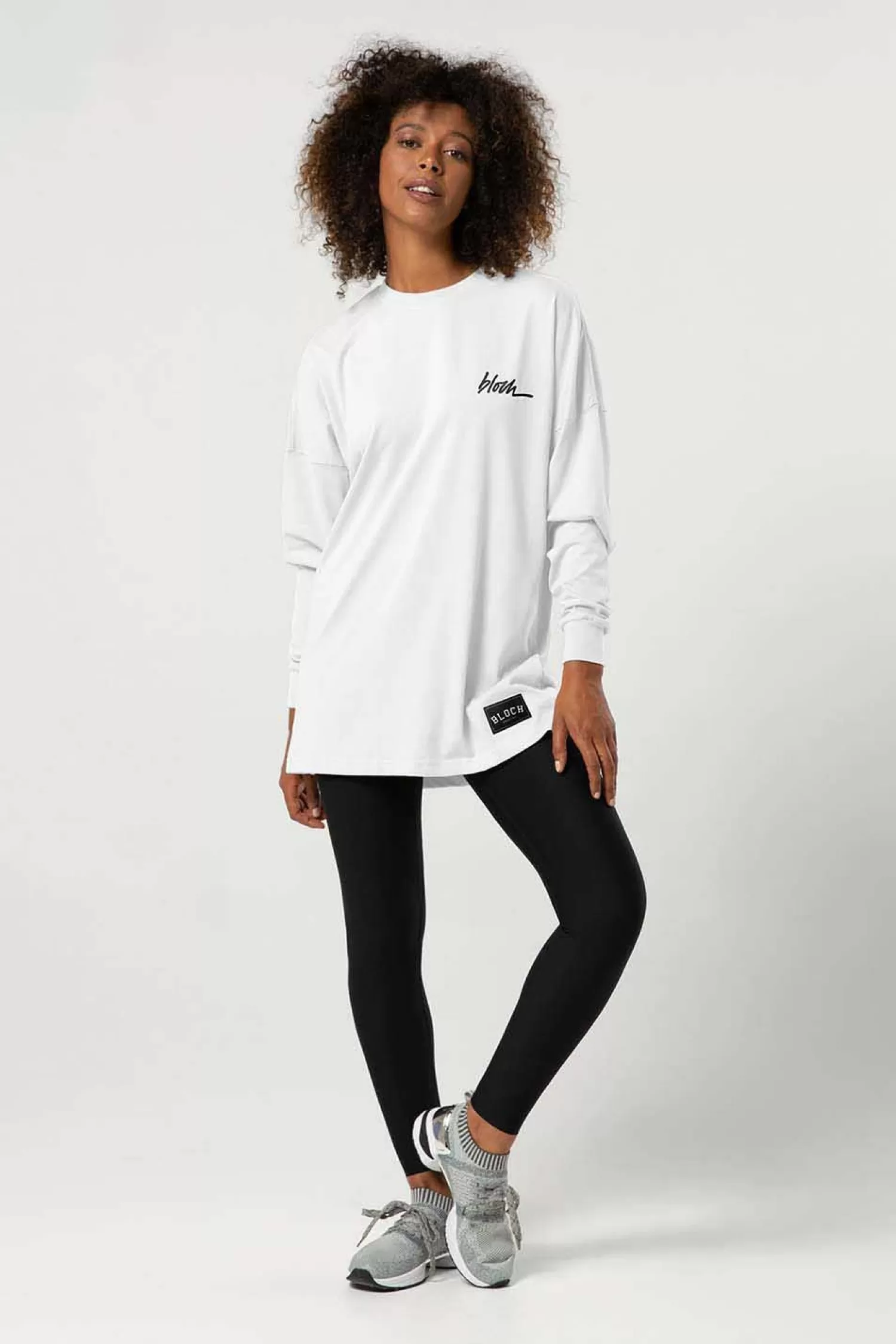 Bloch Ladies Print Oversized Long Sleeve Tee^ Tops