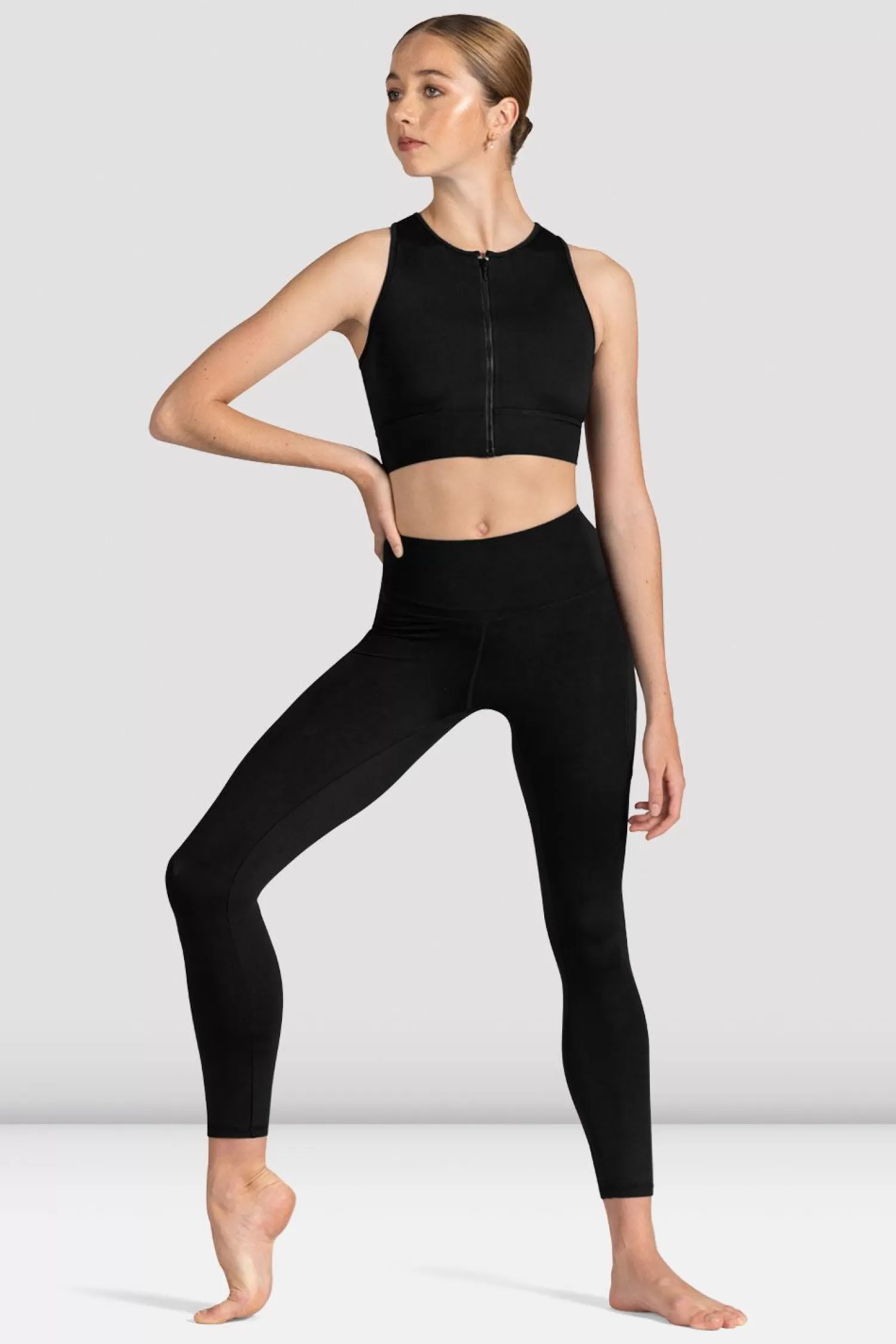 Bloch Ladies Kya Zip Front Crop Top^ Separates | Tops