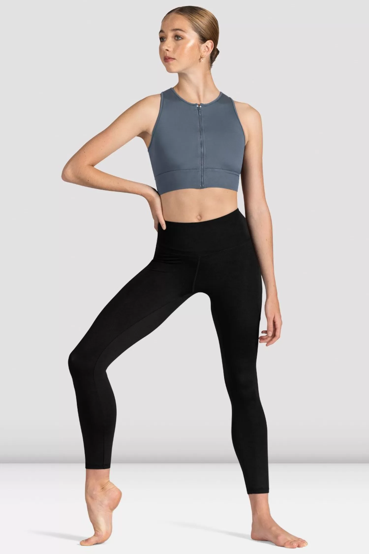 Bloch Ladies Kya Zip Front Crop Top^ Separates | Tops