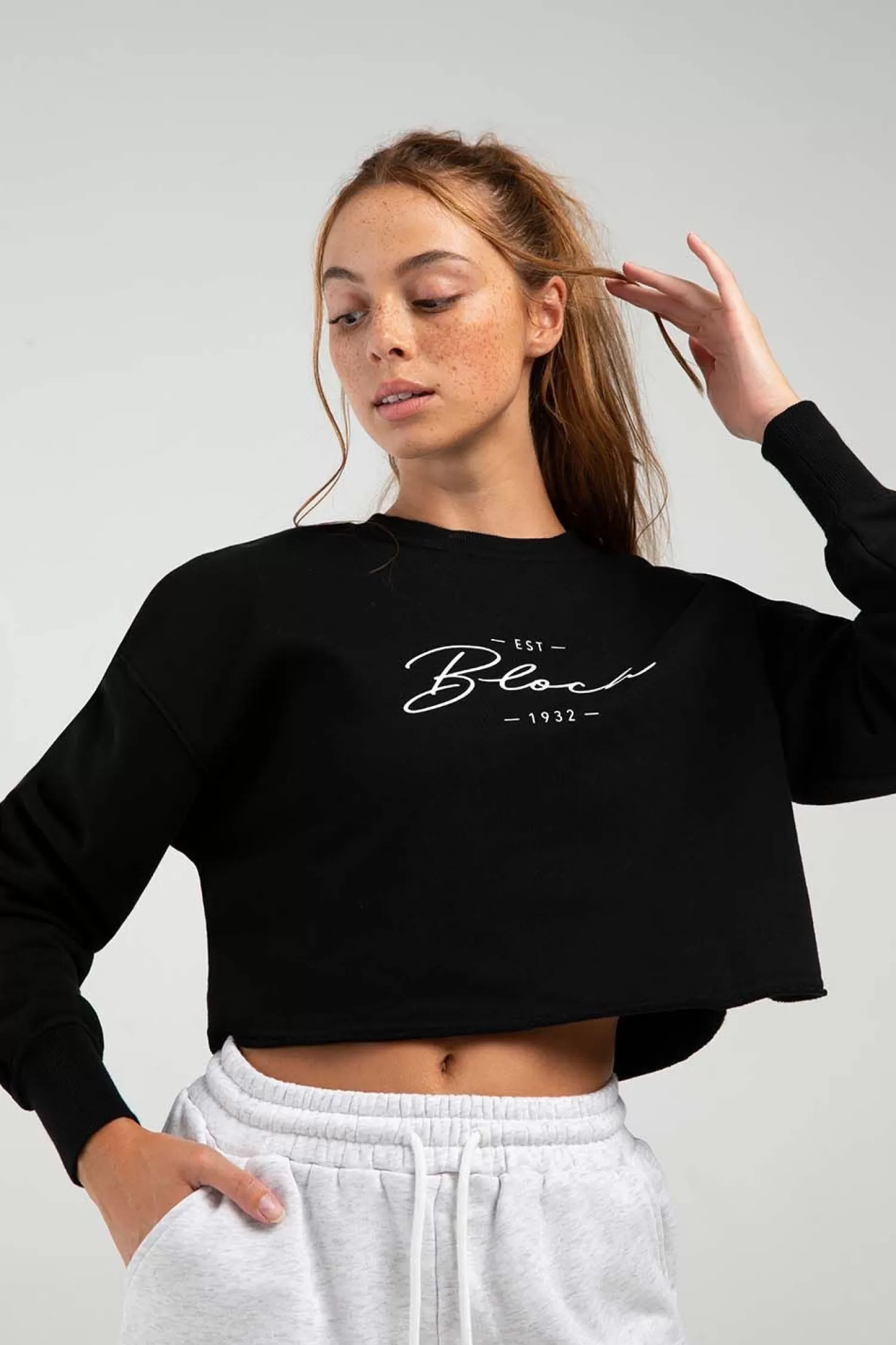 Bloch Off-Duty Terry Cropped Crew^ Tops | Warm-ups